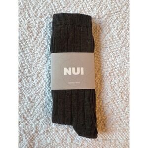 Nui Organics Nature Socks Olive 7/9y
